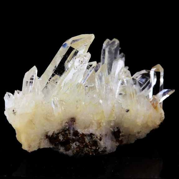 Quartz " cristal de roche " et Siderite. 79.7 ct.