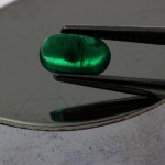 Emeraude oeil de chat. 0.58 cts.