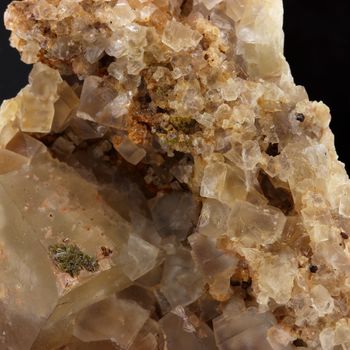 Fluorite incolore, Pyromorphite, Mimetite.
