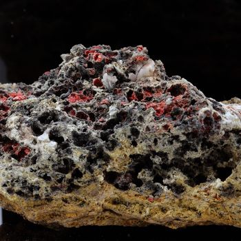 Cinnabar on Baryte.