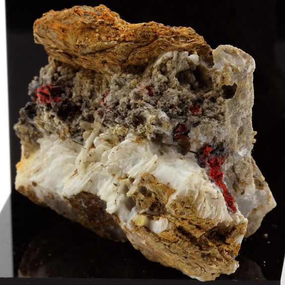 Cinnabar on Baryte.