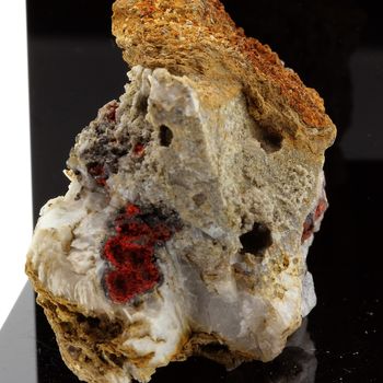 Cinnabar on Baryte.