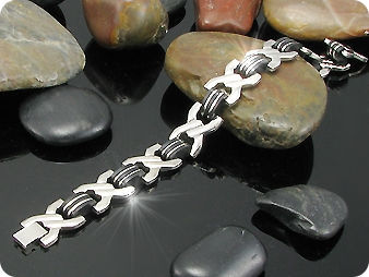 Link Pattern  Men Bracelet