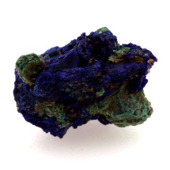 Chessylite ( Azurite ) + Cuprite. 6.33 ct.