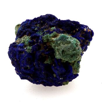Chessylite ( Azurite ) + Cuprite. 6.33 ct.