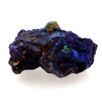 Chessylite ( Azurite ) + Cuprite. 9.54 ct.