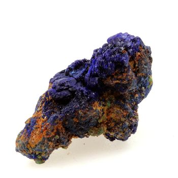 Chessylite ( Azurite ) + Cuprite. 23.43 ct