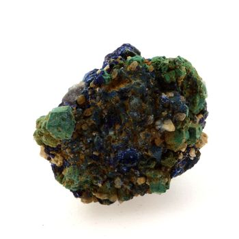 Chessylite ( Azurite ) + Cuprite. 23.65 ct.