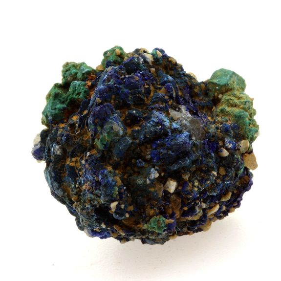 Chessylite ( Azurite ) + Cuprite. 23.65 ct.