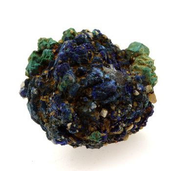 Chessylite ( Azurite ) + Cuprite. 23.65 ct.