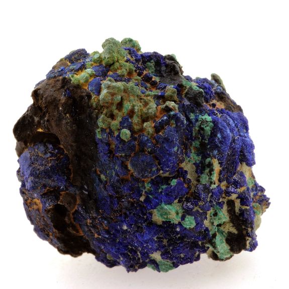 Chessylite ( Azurite ) + Cuprite. 47.11 ct.