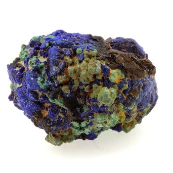Chessylite ( Azurite ) + Cuprite. 47.11 ct.