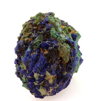 Chessylite ( Azurite ) + Cuprite. 47.11 ct.