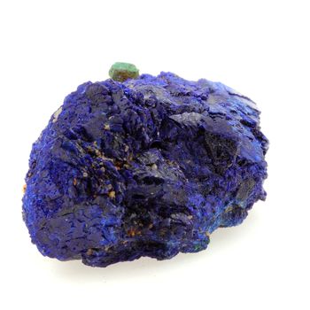 Chessylite ( Azurite ) + Cuprite. 62.16 ct.