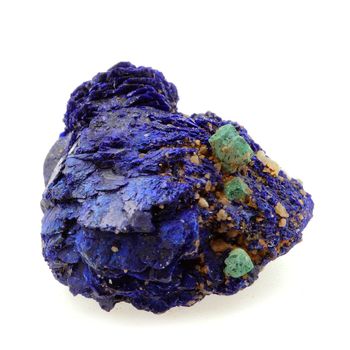 Chessylite ( Azurite ) + Cuprite. 62.16 ct.