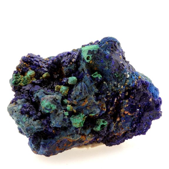 Chessylite ( Azurite ) + Cuprite. 40.26 ct.
