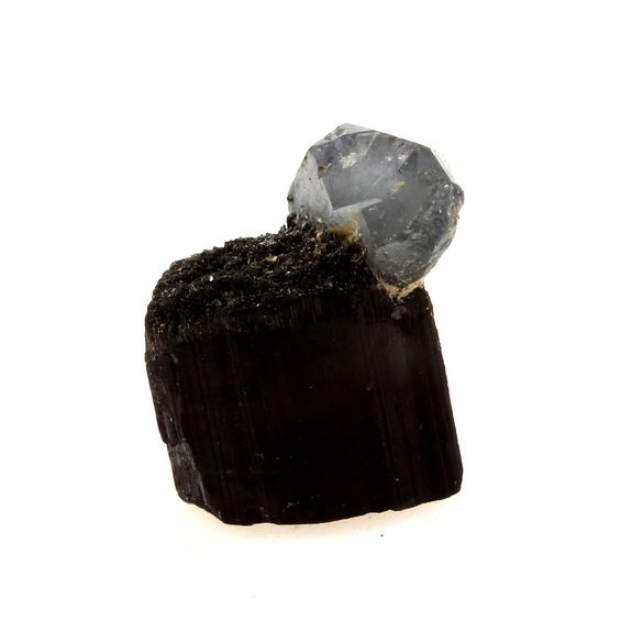Quartz bleu + Tourmaline. 3.20 ct.