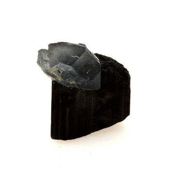 Quartz bleu + Tourmaline. 3.20 ct.