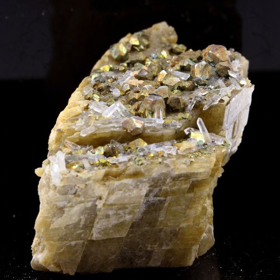 Siderite, Pyrite, Quartz.