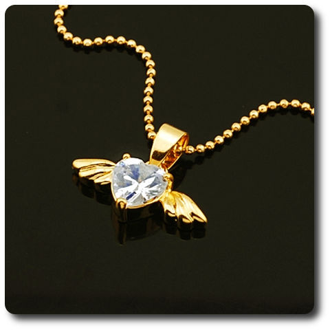 1x7 mm Simulated Diamond Pendant