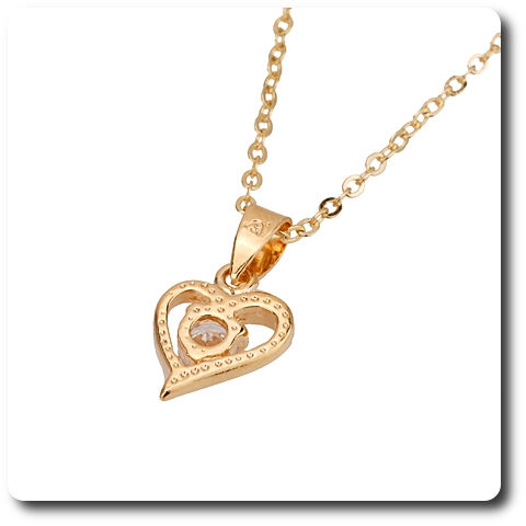 5 mm Simulated Diamond Pendant