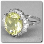 YELLOW QUARTZ RING