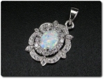 OPAL & CUBIC ZIRCONIA PENDANT