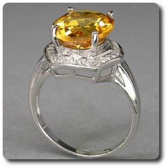 YELLOW CITRINE RING