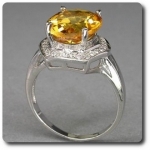 YELLOW CITRINE RING