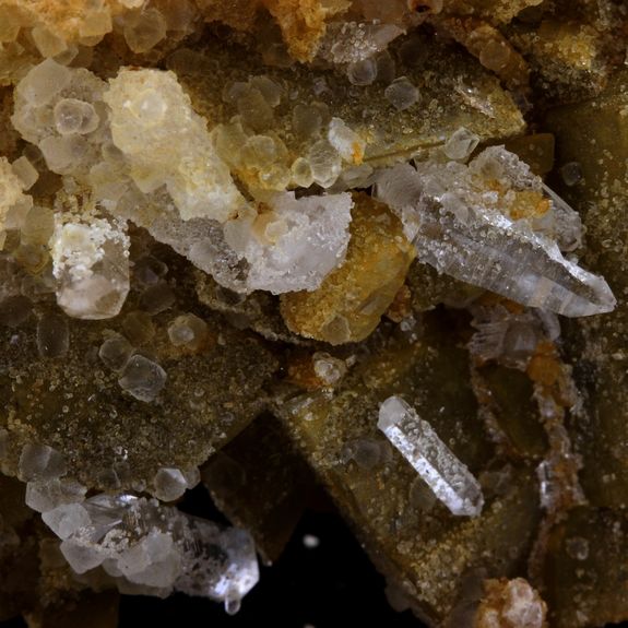 Siderite, Quartz, Calcite.