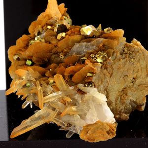 Siderite, Quartz, Pyrite.