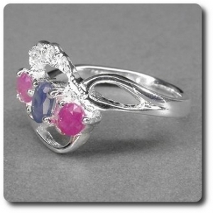 SAPPHIRE RUBY RING