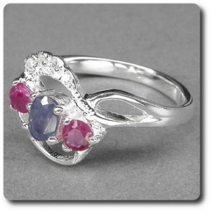 SAPPHIRE RUBY RING
