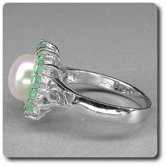 Pearl & Emerald Ring