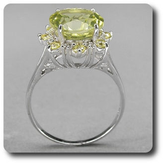 YELLOW QUARTZ RING