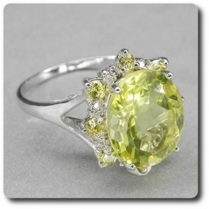 YELLOW QUARTZ RING