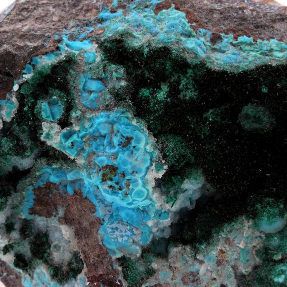 Brochantite + Chrysocolla.