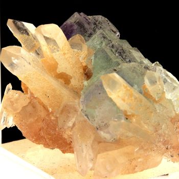 Fluorite + Quartz.