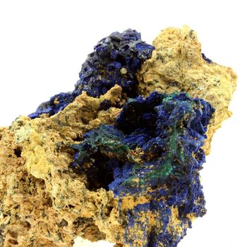 Chessylite ( Azurite ) + Malachite.