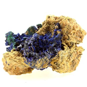 Chessylite ( Azurite ) + Malachite.