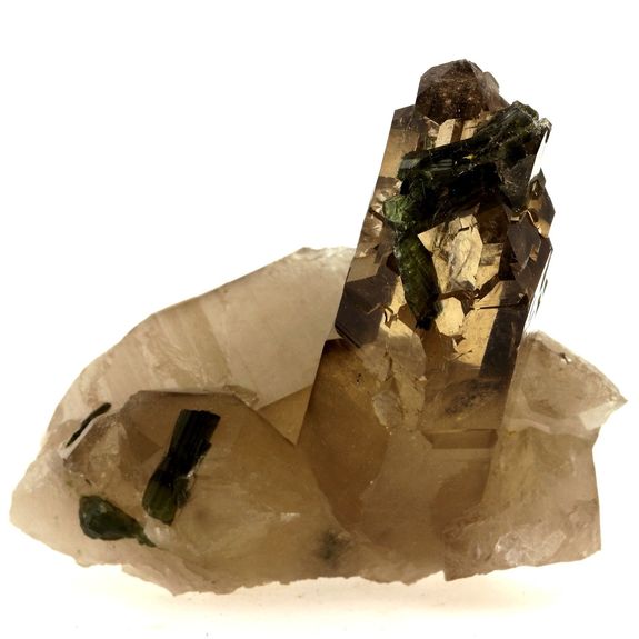 Quartz Fumé + Tourmaline. 841.8 ct.