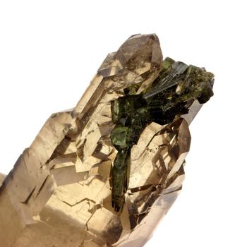 Quartz Fumé + Tourmaline. 841.8 ct.