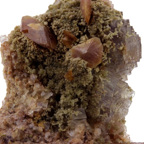 Wulfenite, Mimetite, Fluorite. 148.9 ct.