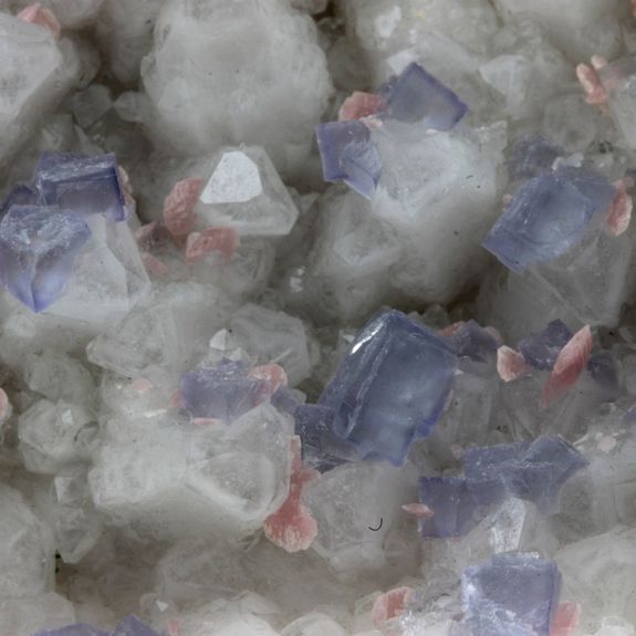 Rhodochrosite + Fluorite.