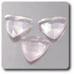 3.26 cts LOT DE 3 QUARTZ ROSE . VS