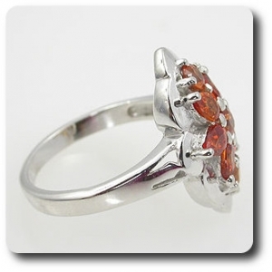 ORANGE SAPPHIRE RING