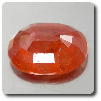 1.61 cts  SAPHIR ORANGE .SI2