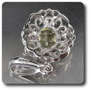 YELLOW LABRADORITE & TOURMALINE PENDANT