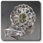 YELLOW LABRADORITE & TOURMALINE PENDANT