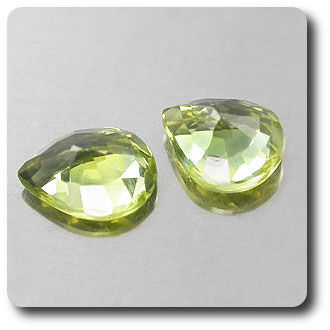 0.69CT. 2 pcs YELLOW SAPPHIRE . SI1